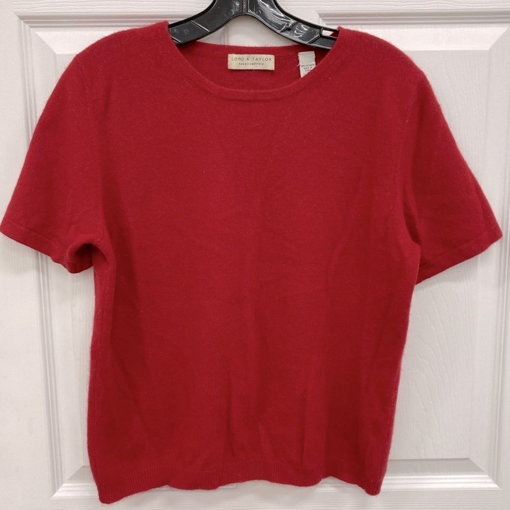 Lord & Taylor Two Ply Cashmere Sweater Shirt. Size Large.